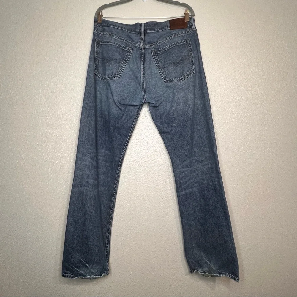 Polo Ralph Lauren Jeans Mens 34x34 Blue Straight Leg Medium Wash Mid Rise Denim